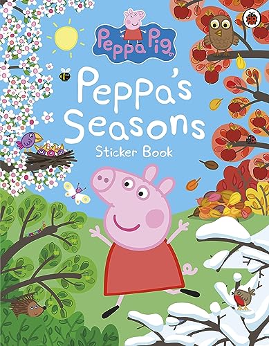 Peppa Pig sticker book cover depicting seasonal scenes and characters.