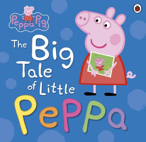 Peppa Pig book cover featuring Peppa holding a picture of her family.