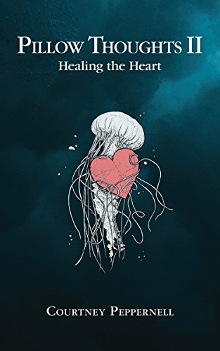 Book cover: "Pillow Thoughts II" with jellyfish and heart illustration.