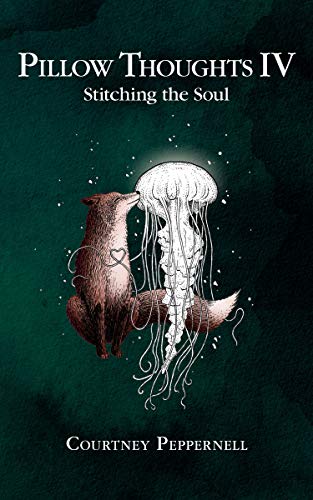 Book cover with illustration of a fox and jellyfish on teal background.
