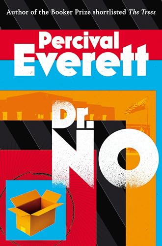 Book cover for Dr. No by Percival Everett featuring an open cardboard box.