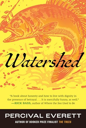 Book cover: "Watershed" by Percival Everett, featuring a leaping fish illustration.