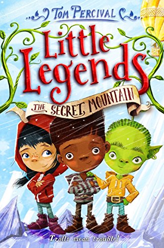 Book cover: three children with a mountain backdrop.
