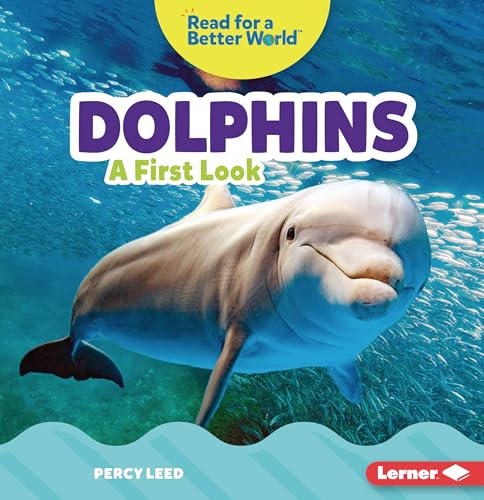 Book cover featuring a smiling dolphin swimming in blue water.