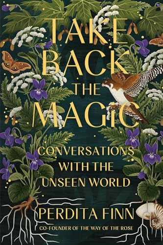 Book cover with floral illustrations, a hawk, and gold lettering.