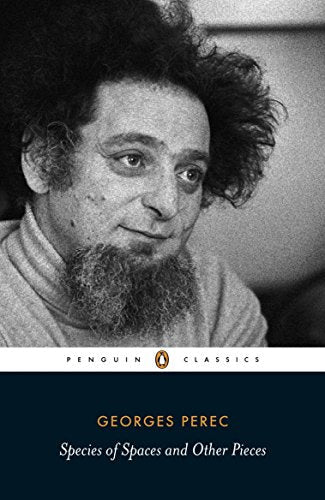 Book cover: black and white portrait of Georges Perec, Penguin Classics edition.