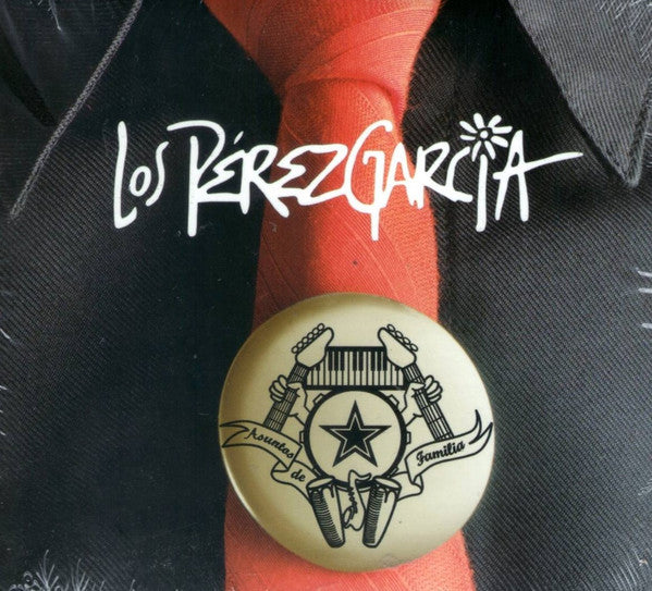 CD cover for "Asuntos De Familia" by Perez Garcia Los, with a pin design.