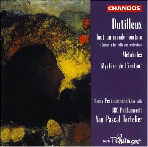 CD cover featuring a profile portrait and text listing composers and performers.