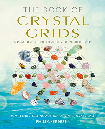 Book cover featuring a crystal grid design over a blue water background.