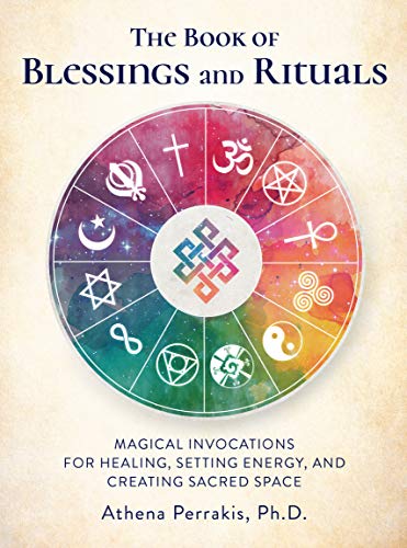 Book cover with a colorful, circular design of spiritual symbols.