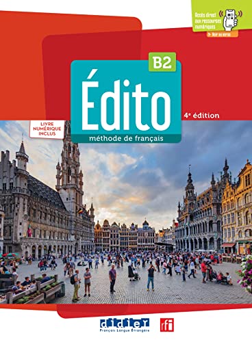 French textbook “Édito” with a cityscape of Bruges, Belgium on cover.