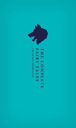 Teal book cover with a wolf’s head silhouette and text: "The Complete Fairy Tales".