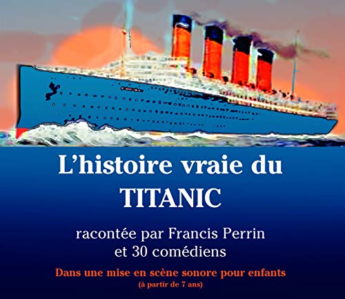 Titanic CD cover with illustration of the ship at sea.