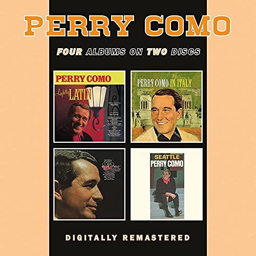 CD cover featuring Perry Como and album art for four of his records.