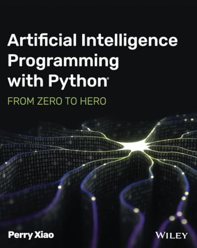 Book cover: "Artificial Intelligence Programming with Python" with abstract neural network.