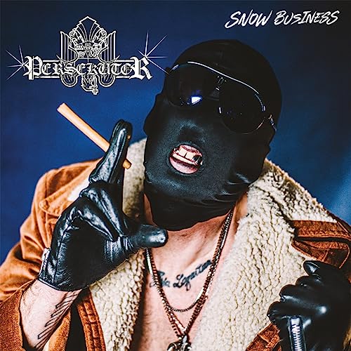 CD cover: masked person with sunglasses, holding a cigarette, brown jacket.