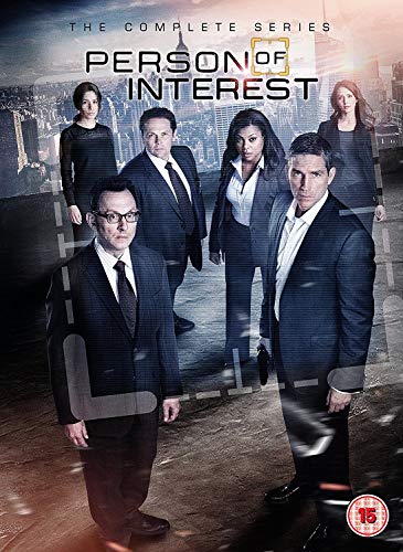 Person of Interest" DVD cover featuring the main cast against a city skyline.
