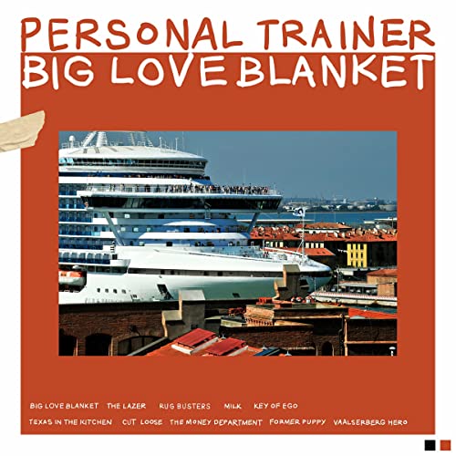 CD cover for “Big Love Blanket” featuring a cruise ship and city skyline.