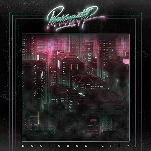 Album cover for Perturbator’s “Nocturne City” featuring a neon-lit cityscape.