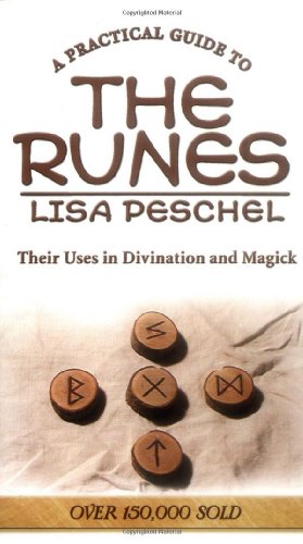Book cover titled A Practical Guide to the Runes featuring five wooden rune stones.