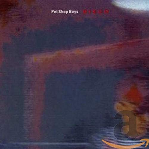 Pet Shop Boys "Disco" CD cover, abstract red and blue design.