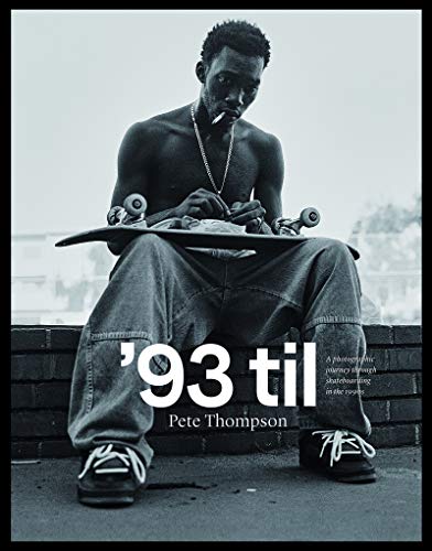 A shirtless man sits on a brick wall holding a skateboard in this book cover.