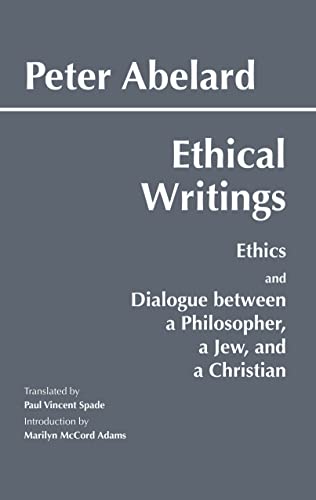 Book cover: "Abelard: Ethical Writings" with white text on dark blue.
