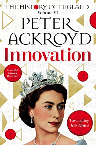 Book cover: "Innovation" by Peter Ackroyd, featuring Queen Elizabeth II.