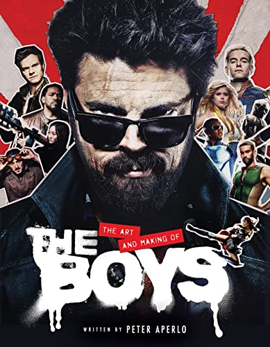 Book cover featuring characters from "The Boys" with a gritty, collage aesthetic.