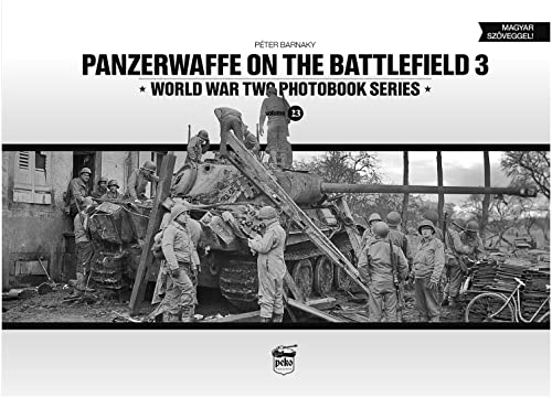 Black and white photo of soldiers around a German tank, book cover.