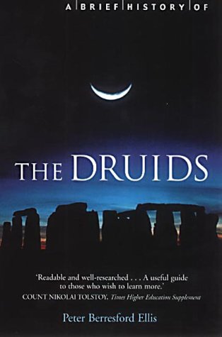 Book cover showing Stonehenge silhouettes under a crescent moon with title The Druids.