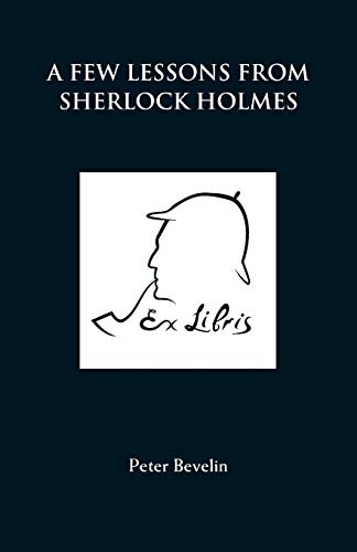 Book cover: "A Few Lessons from Sherlock Holmes" with silhouette portrait.