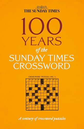 Orange book cover: "100 Years of The Sunday Times Crossword" with grid example.