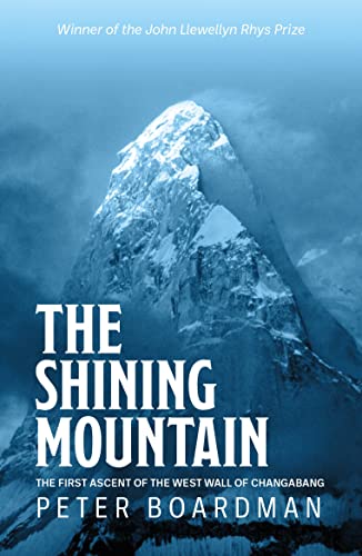 Book cover showing a snow-covered mountain peak against a blue, cloudy sky.