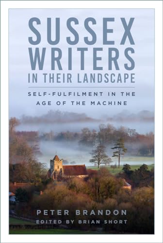 Book cover with title, landscape image of a village in Sussex.