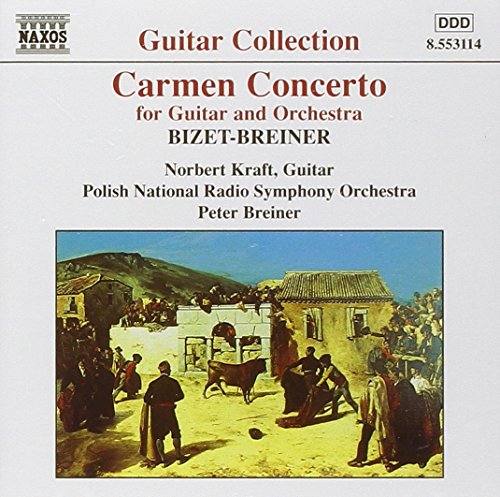 CD cover for "Carmen Concerto" featuring a painting of a Spanish scene.