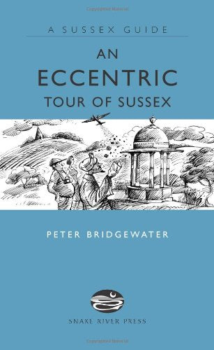 Book cover with blue background, title text, and a black and white line drawing.