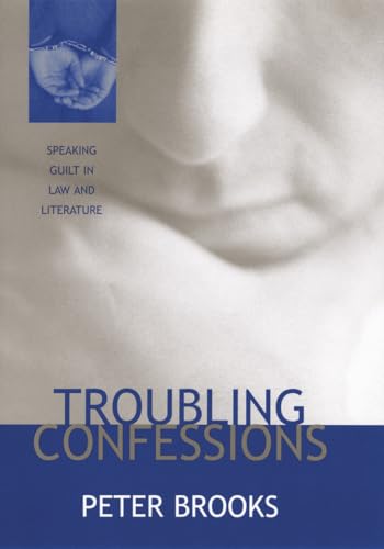 Book cover: “Troubling Confessions” with a blurred face and hands in cuffs.