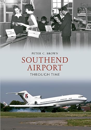 Book cover: historical airport photos, vintage check-in and modern airplane.