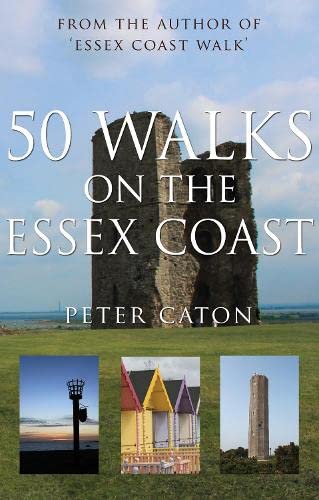 Book cover: “50 Walks on the Essex Coast” with coastal imagery.