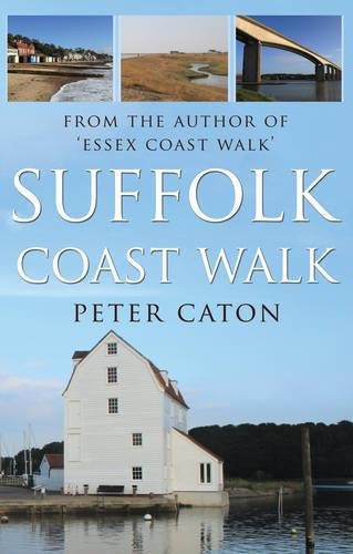 Book cover: “Suffolk Coast Walk” with coastal scenes and a white building.