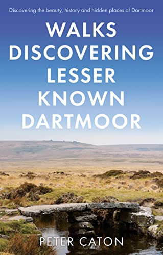 Book cover showing a stone clapper bridge over a stream in the Dartmoor landscape.