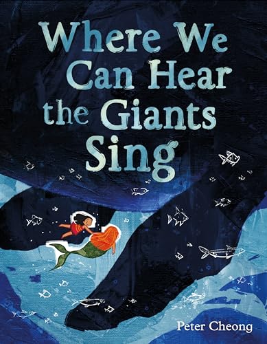 Book cover: illustrated ocean scene with mermaids and a giant’s leg.