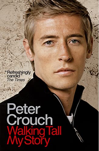 Book cover featuring a portrait of Peter Crouch with red title text.