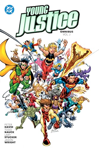 Cover of Young Justice Omnibus Vol. 2 featuring a group of superhero teens.