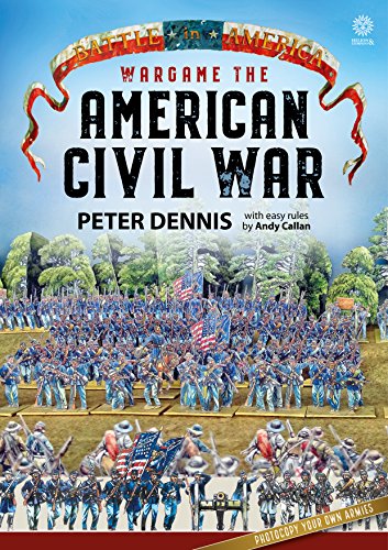 Book cover showing miniature soldiers in American Civil War uniforms on a battlefield.