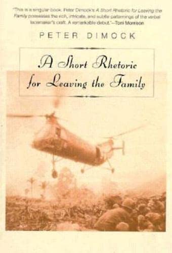 Book cover: "A Short Rhetoric for Leaving the Family" with a helicopter.