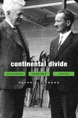 Book cover: “Continental Divide: Heidegger” with portraits of two men.
