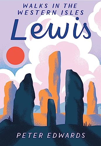 Book cover depicting standing stones under a cloudy sky and red sun.