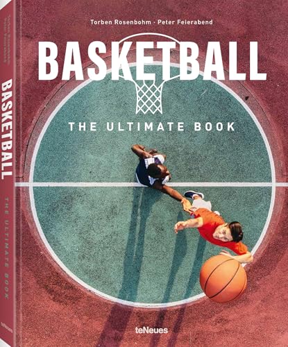 Book cover: "Basketball: The Ultimate Book" with basketball players image.